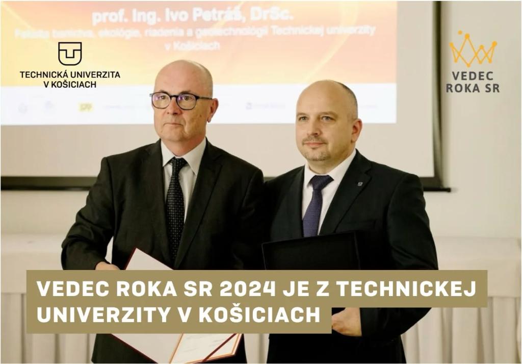 Vedcom roka SR 2024 sa stal prof. Ing. Ivo Petráš, DrSc. z FBERG TUKE